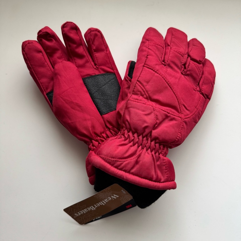 Child Thinsulate Insulated Red Gloves